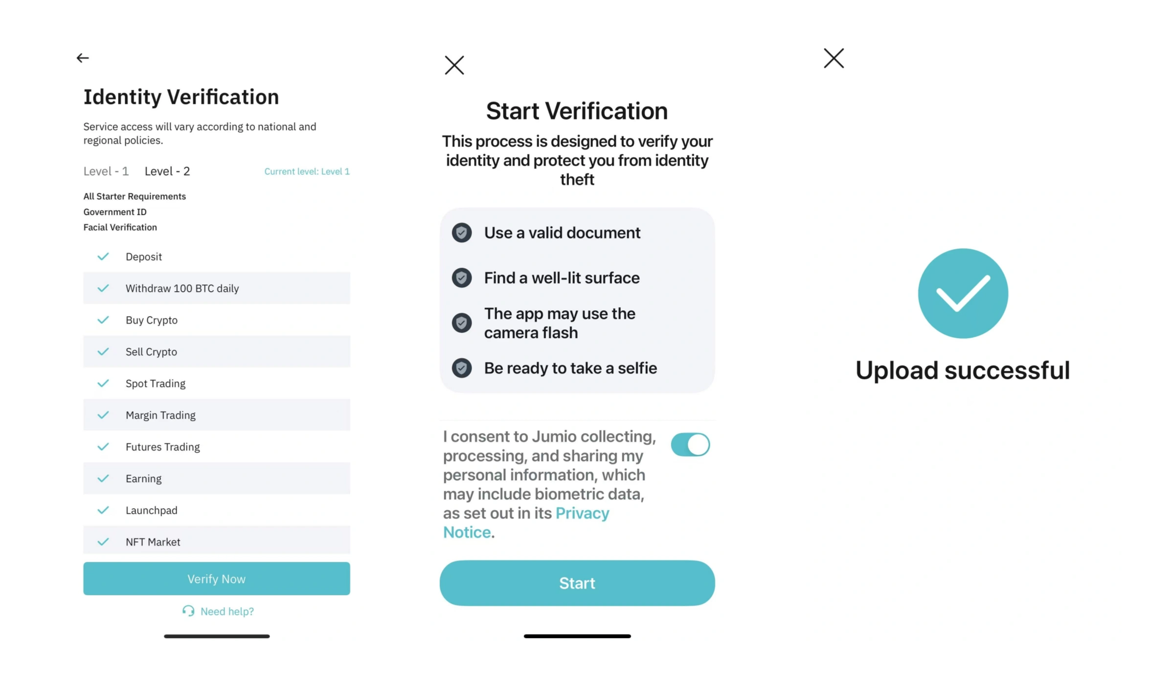 KYC Verification Step 2